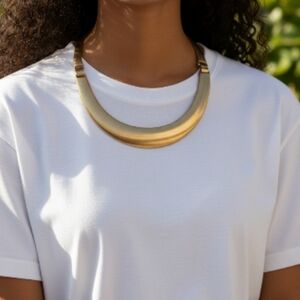 Gay Boyer Vintage 80's Gay Boyer Gold Plated Choker